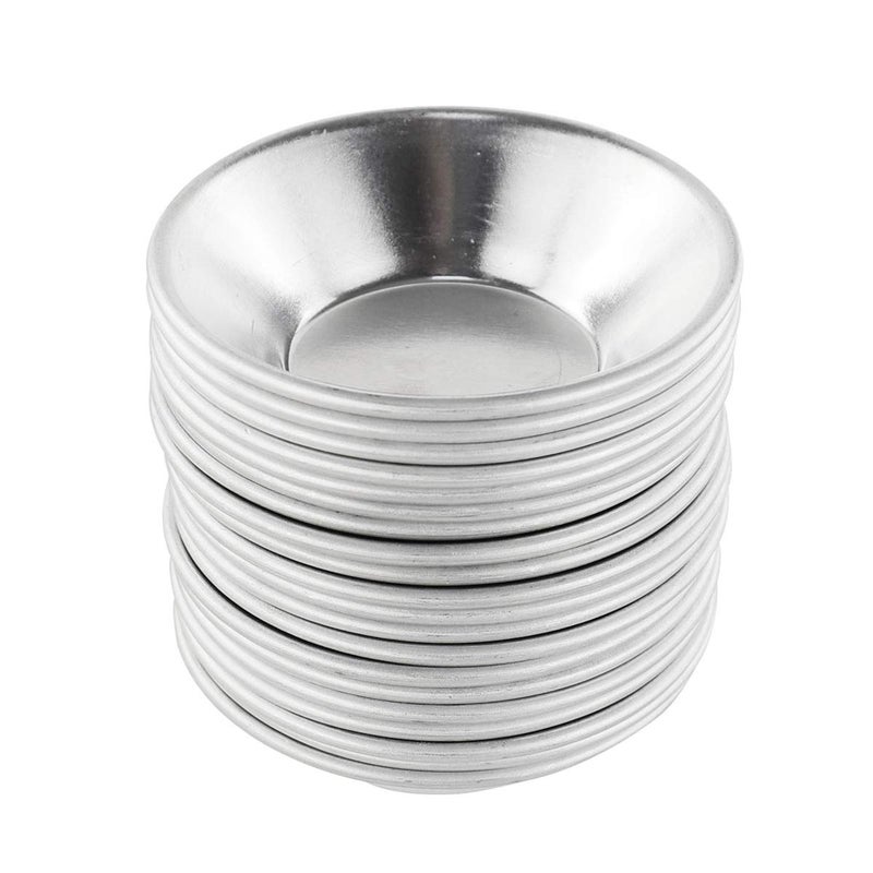 Bezall 20Pcs Egg Tart Molds, Mini Tart Pan for Baking, Aluminium Puto Mold Pie Tins Cupcake Pudding Cups Mould - Image 1